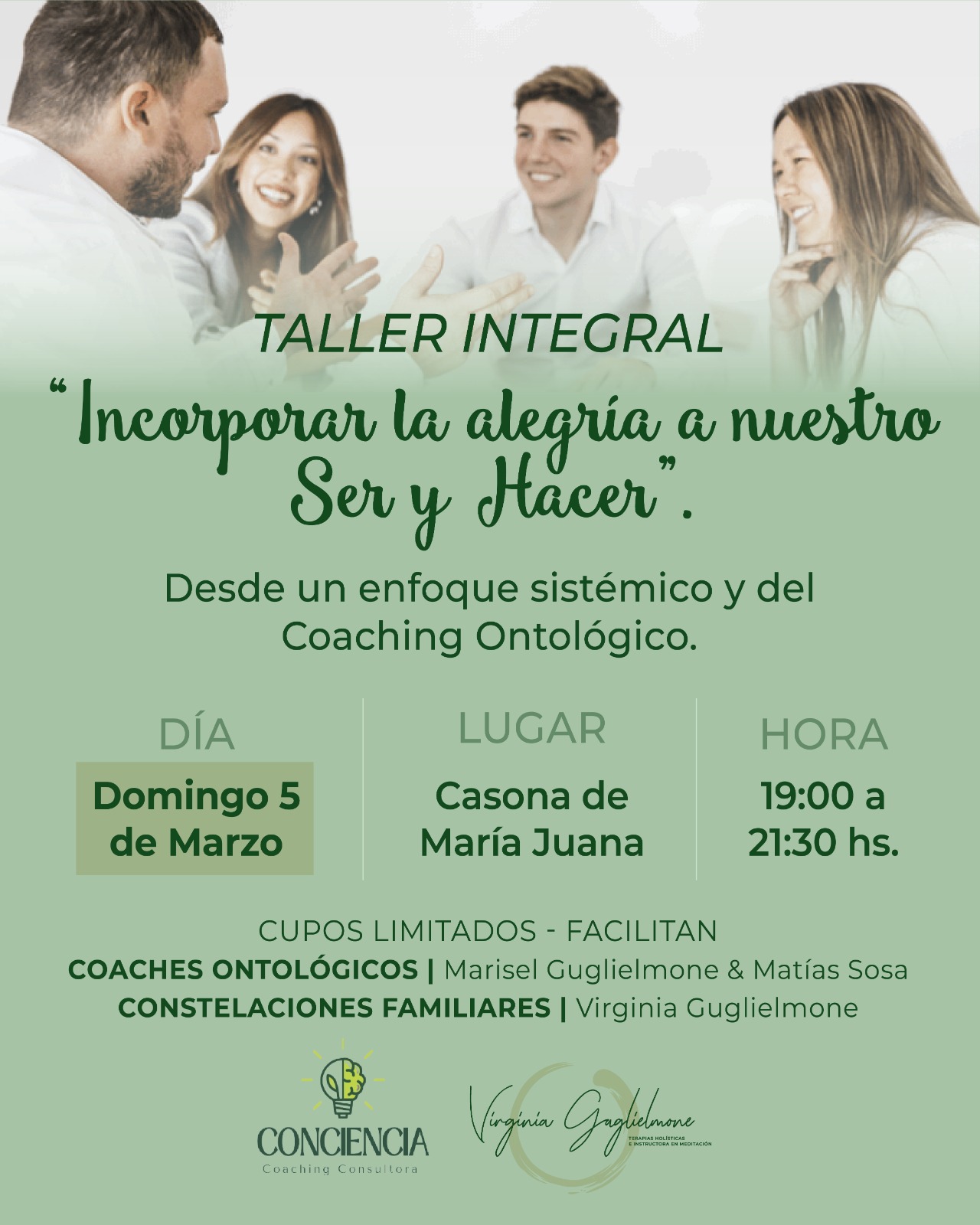 Taller “incorporar la Alegría a nuestro Ser y Hacer”